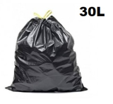       Sáčky do koše 30L - 50x60cm - 40mi - ZATAHOVACÍ - na roli 30ks / ČERNÉ
