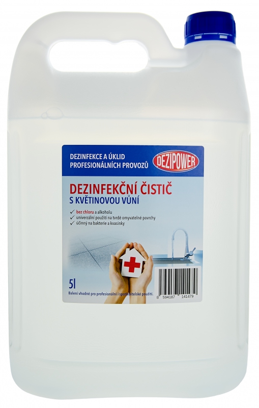 DEZIPOWER - 5L - čistící a dezinfekční prostředek na plochy a podlahy - s květin