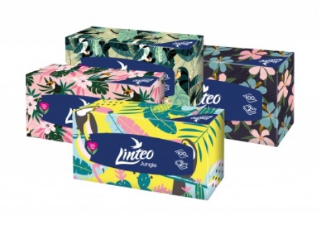 Kapesníky vytahovací - BOX 100ks - 2.vrstvé * LINTEO
