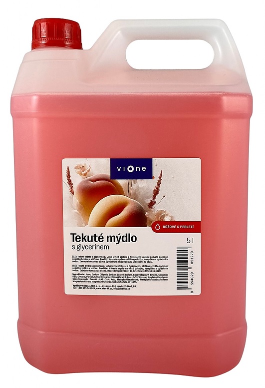 Tekuté mýdlo * VIONE * 5L * Růžové  / PERLEŤ