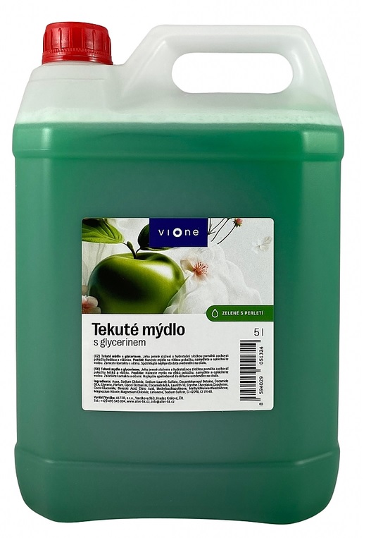 Tekuté mýdlo * VIONE * 5L * ZELENÉ  / PERLEŤ