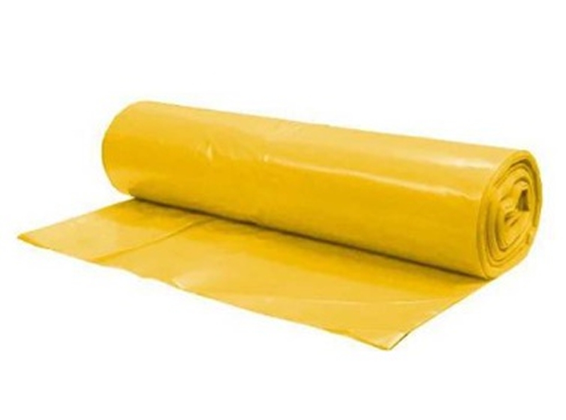 Pytel 70x110cm - 120L - T60 / Žlutý - role 20ks