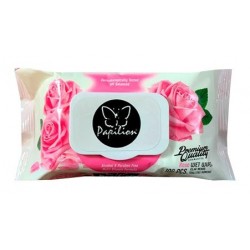 Ubrousky VLHČENÉ - box 100ks / ROSE