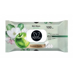Ubrousky VLHČENÉ - box 100ks / Green Apple