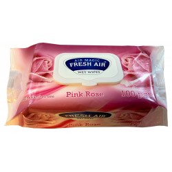 Ubrousky VLHČENÉ - box 100ks / ROSE