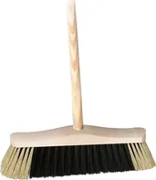 SMETÁK na hůl - nelakované dřevo 30cm - s tyčí ( násadou ) 140cm