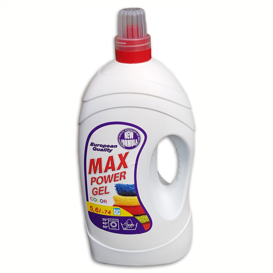 "MAX Power - 5,6L - prací gel - 112PD / COLOR 