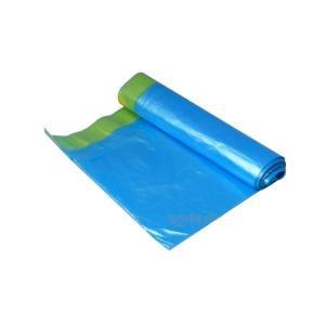 Sáčky do koše 60L - 60x80cm  * 40mi * zatahovací - na roli 10ks - LDPE / Modré