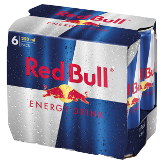 Red Bull - energetický nápoj - 6x250ml / plech