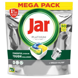 JAR PLATINUM - All in one - Tablety do myčky - LEMON 60ks