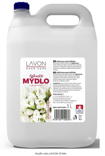 Tekuté mýdlo - LAVON - 5L - BÍLÉ ● Kanystr