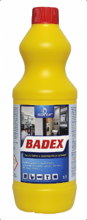 BADEX - 1L - bělící a dezinfekční přípravek na bázi chloru.